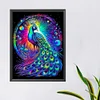 Diamond Painting-DIY Full Round Drill Peacock and Flowers（40*50CM)
