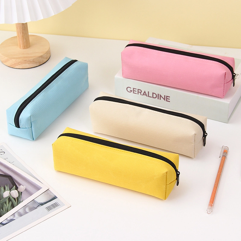 Examination Pencil Bag Simple Style Niche Stationery Box Printable Logo Solid Color Stationery Bag Small Portable Pencil Bag2