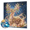 DIY Special Shape Diamond Painting Pearl Art With Inner Frame Kit 25x25cm(Christmas Reindeer)