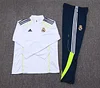 2025/2026 Real Madrid Half-Pull Training Suit White Football Shirt 1:1 Thai Quality Set