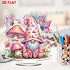 uk.everydayedeals DIY Acrylic Diamond Painting Desktop Tabletop Ornament - Mushroom Gnome