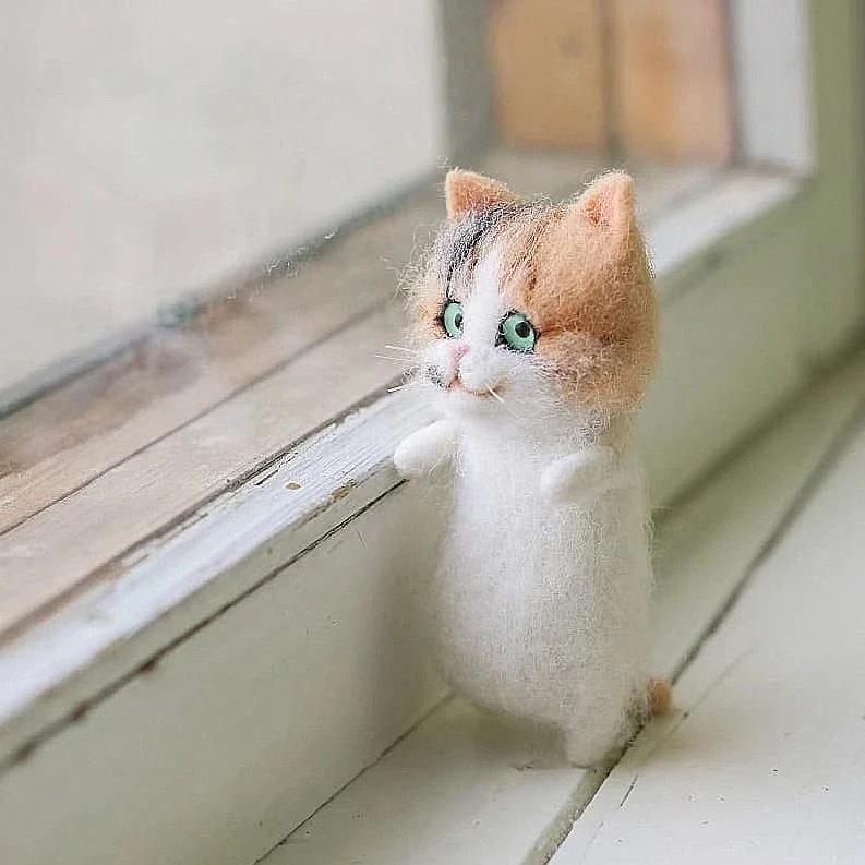 DIY Cat Wool Felt Kit for Cat Lovers