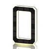 LED Illuminated Modern Address Sign Waterproof Personalized Solar Powered Address Number Dusk To Dawn Adhesive Or Screw Mount for Outside House Light Up Courtyard Hotel Bar