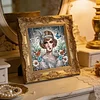 Noble femme orange, forme sp&eacute;ciale 5d bricolage partiel diamants, peintures d&rsquo;art pr&eacute;cieux pour adultes d&eacute;butants, d&eacute;coration int&eacute;rieure 11,81 x 11,81