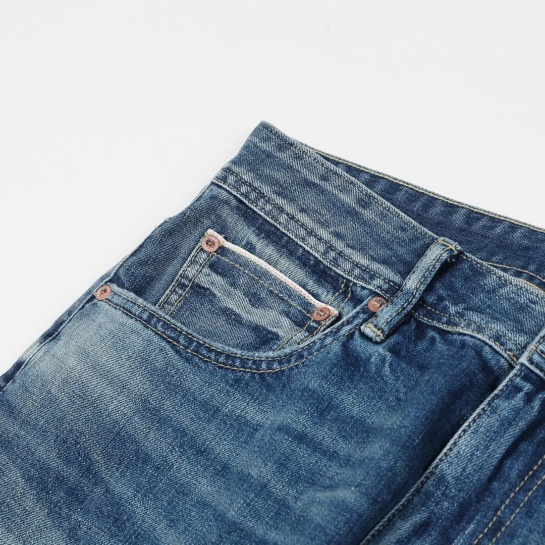 SIMWOOD 2021 Autumn New Jeans Men Comfortable Selvage Denim Trousers Plus Size Casual High Quality Ankle-Length Pants  SK120191