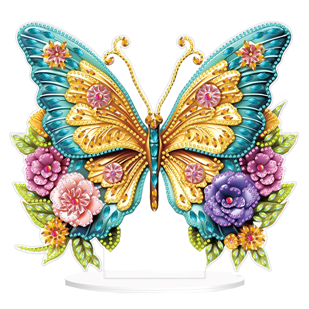 Acrylic Special Shape Butterfly Diamond Painting Desktop Ornaments for Home