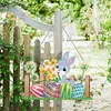 DIY Special Shaped Diamond Painting Easter Egg Bunny Festival Hanging With Lamp String Kit