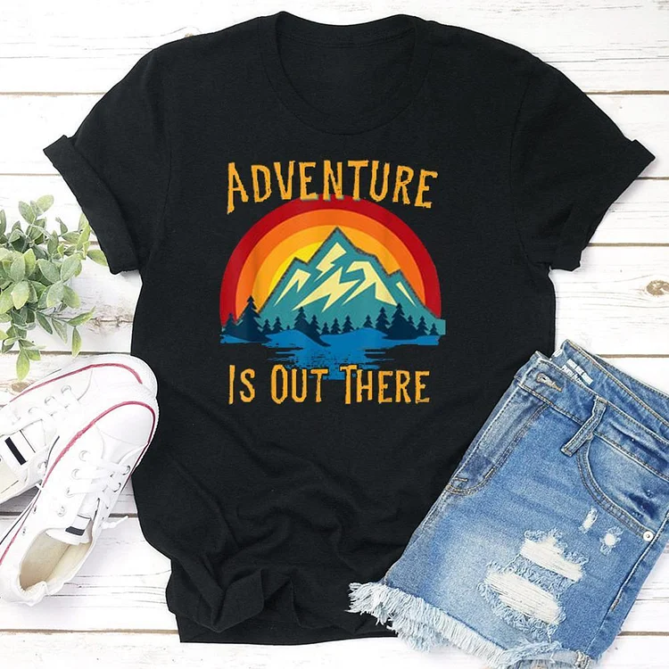 Big mountain rainbow T-shirt Tee --Annaletters