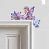 Holz Schmetterling Tür Ecke Aufkleber - 5d DIY Handwerk Aufkleber