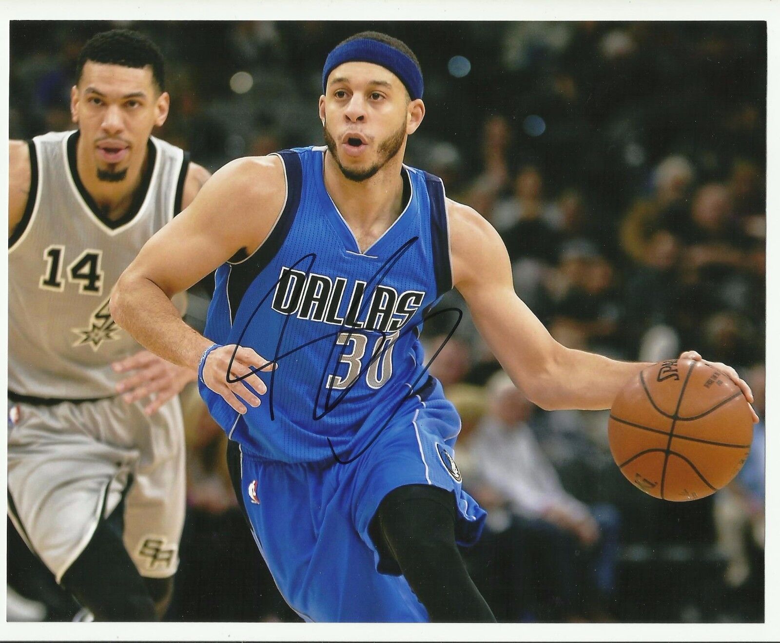 Dallas Mavericks SETH CURRY Signed 8x10 Photo Poster painting