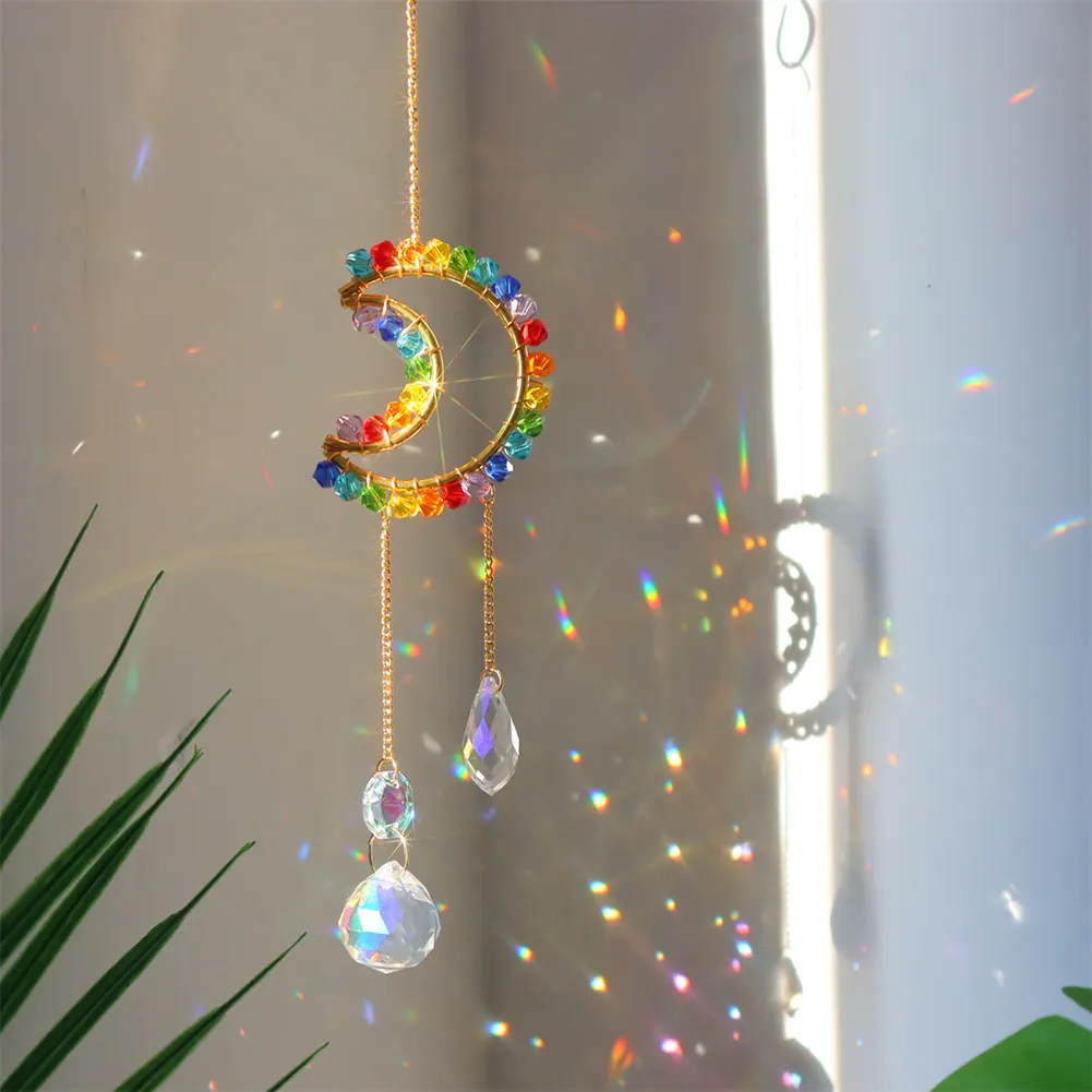 Colorful Beads Crystal Light Catching Jewelry Window Accessories for Living Room