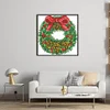 Xmas Wreath - 9CT Partial Beaded Cross Stitch Kit(21x21cm)