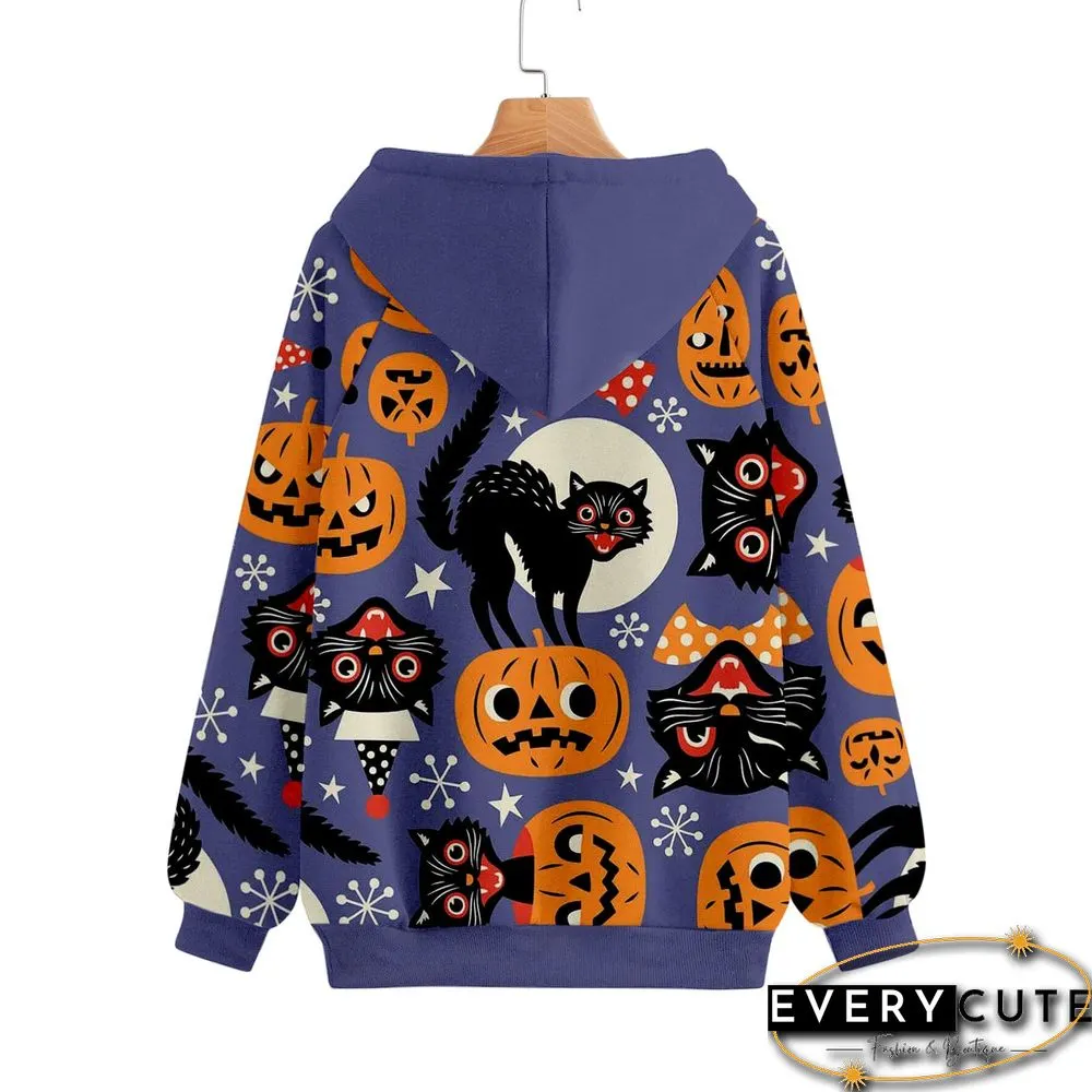 Long Sleeve Front Pocket Hooded Sweatshirt With Draw Sre