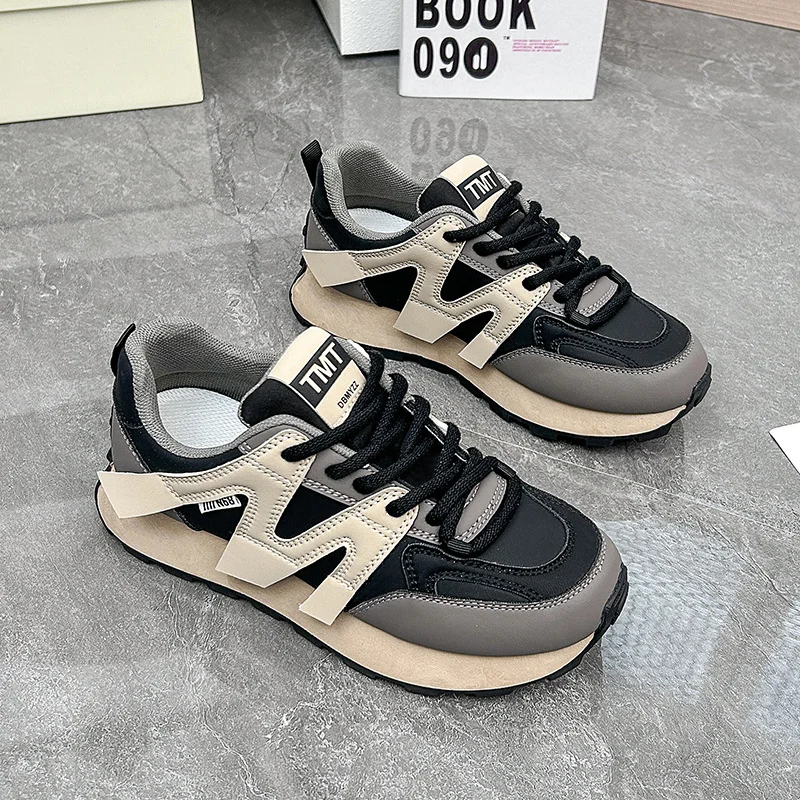Tanguoant Tanguoant Korean Platform Dad Shoes Spring 2025 New Street Photo Student Running Shoes FD6686