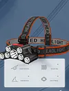 7LED Flashlight USB Rechargeable 4 Modes Outdoor Camping Cycling Head Light