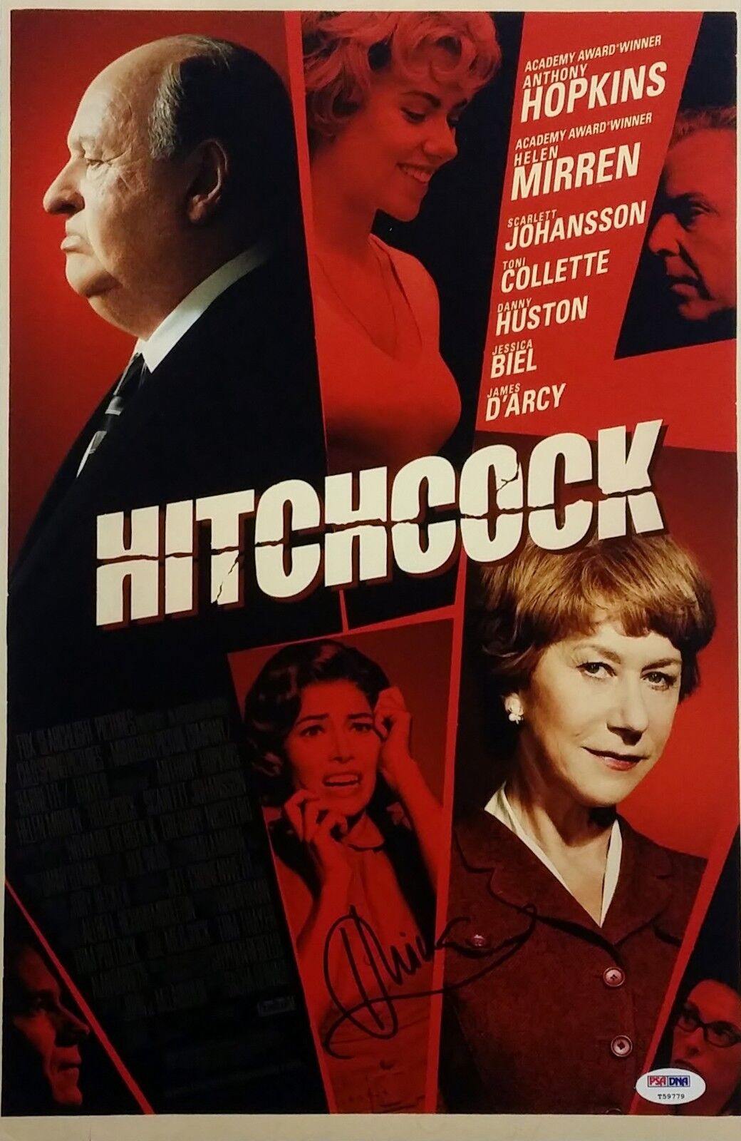 Helen Mirren Signed Hitchcock 12x18 Photo Poster painting PSA/DNA Auto B