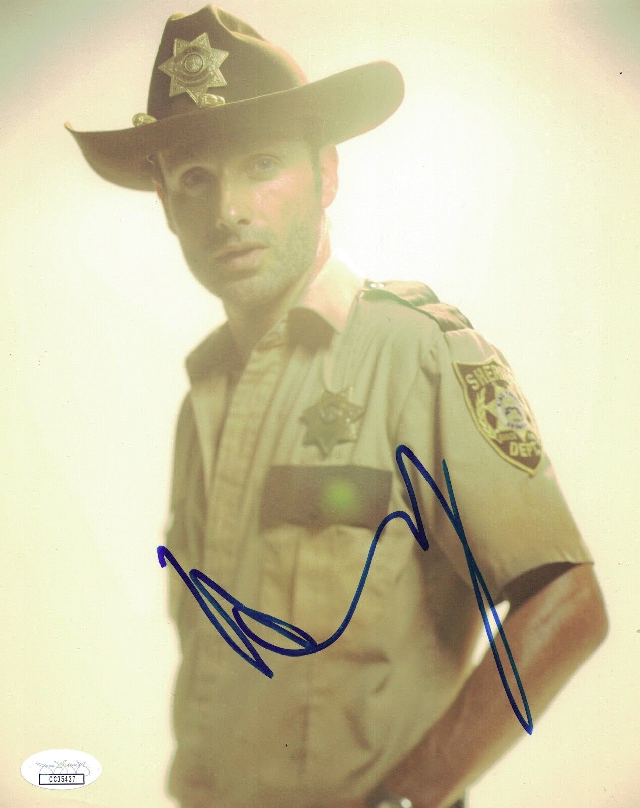 ANDREW LINCOLN Signed RICK GRIMES 8x10 Photo Poster painting Autograph WALKING DEAD JSA COA