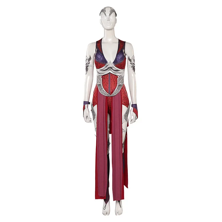 Mortal Kombat Nitara Red Set Cosplay Costume Outfits Halloween Carnival Suit