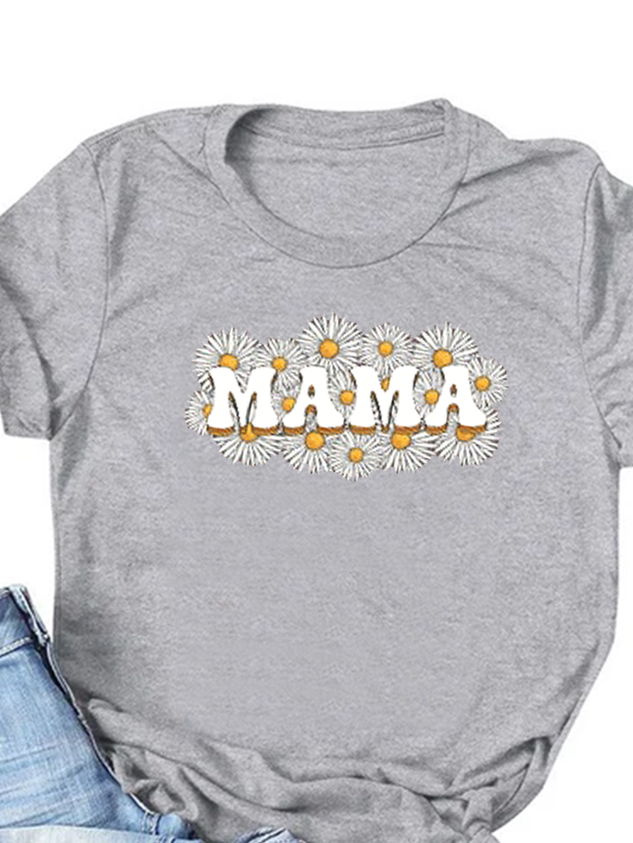 Mama With Daisy Mother Gift Shirts&Tops socialshop
