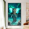 >SALE<5D DIY Full Round Drill Partial AB Diamond Painting Butterfly Elephant 45x75cm