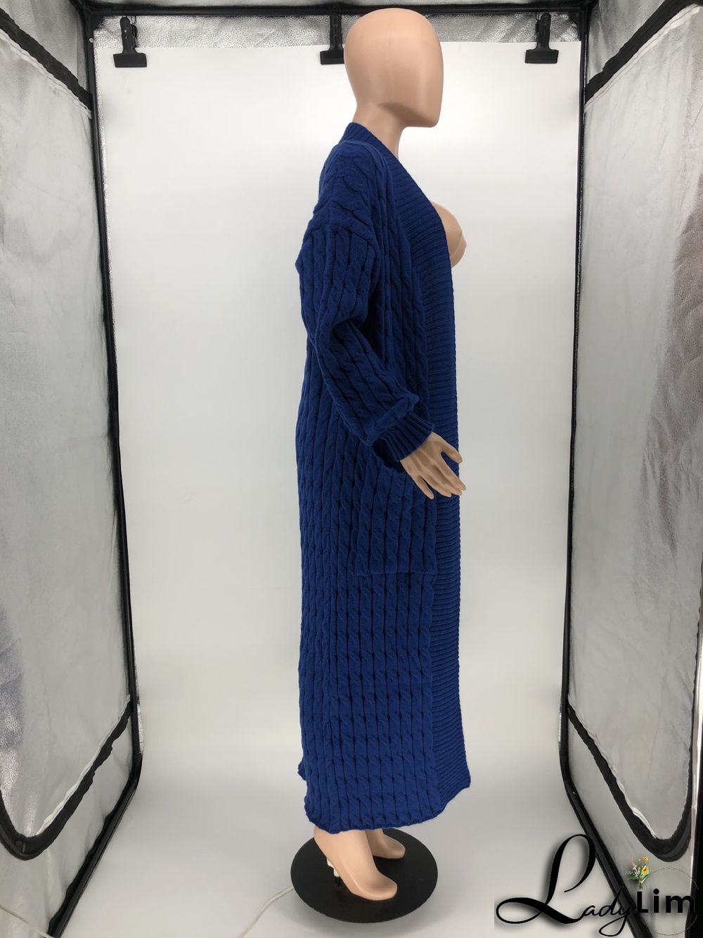 Women Winter Long Sleeve Plush Long Sweater Jacket