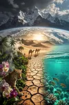 Luxury AB Velvet Diamond Painting Kit - Earth's Ecology