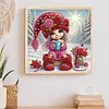 Snow Girl - Diamond Painting - Partial Special Shaped Drill(Canvas|30*30cm)