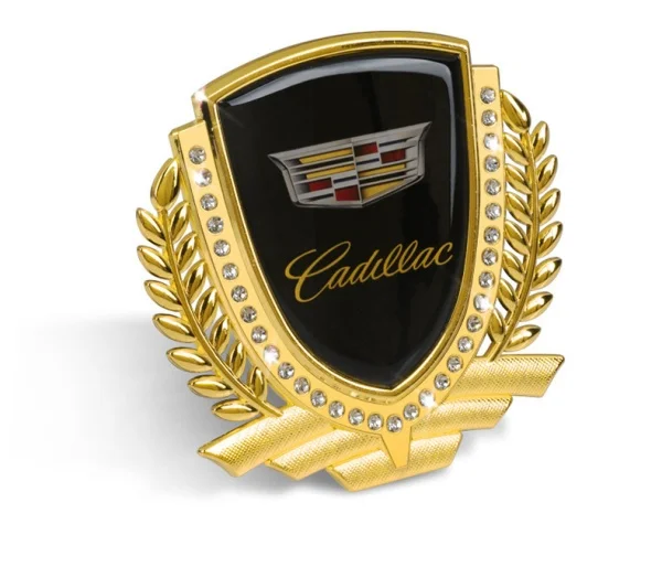 3D Car Side Logo With Diamond Ear Metal Body Sticker