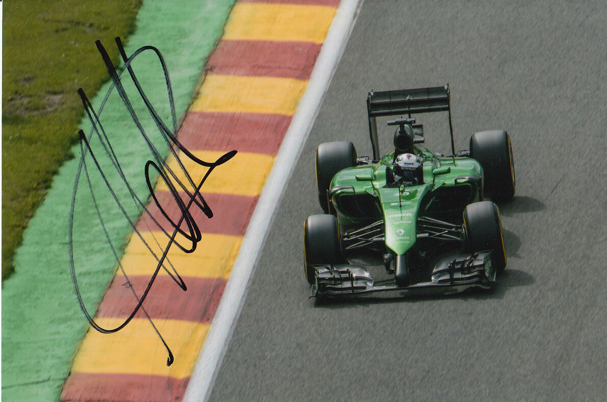 ANDRE LOTTERER CATERHAM F1 HAND SIGNED 6X4 Photo Poster painting 9.