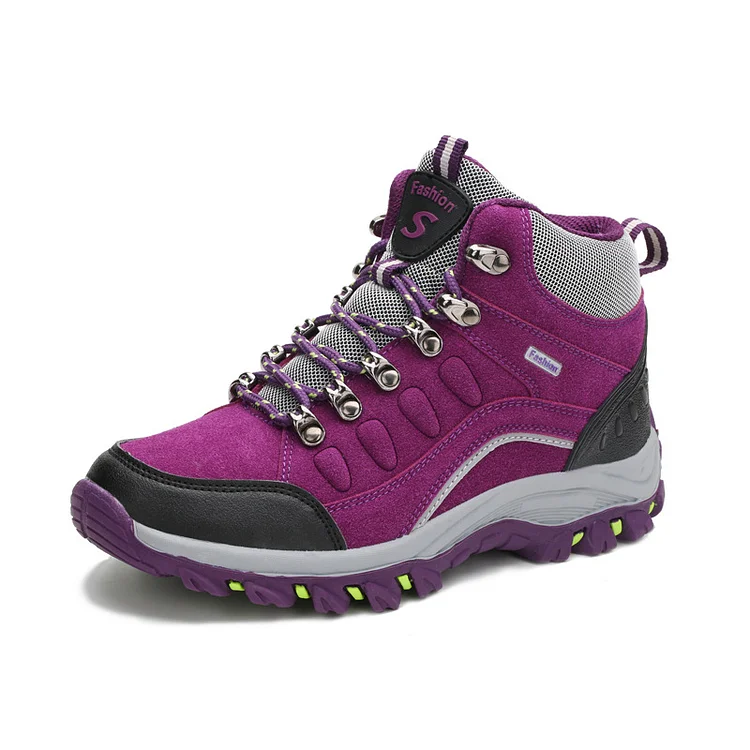 Orthopedic Women Comfortable  Warm Lace Up Hiking Snow Boots  Stunahome.com
