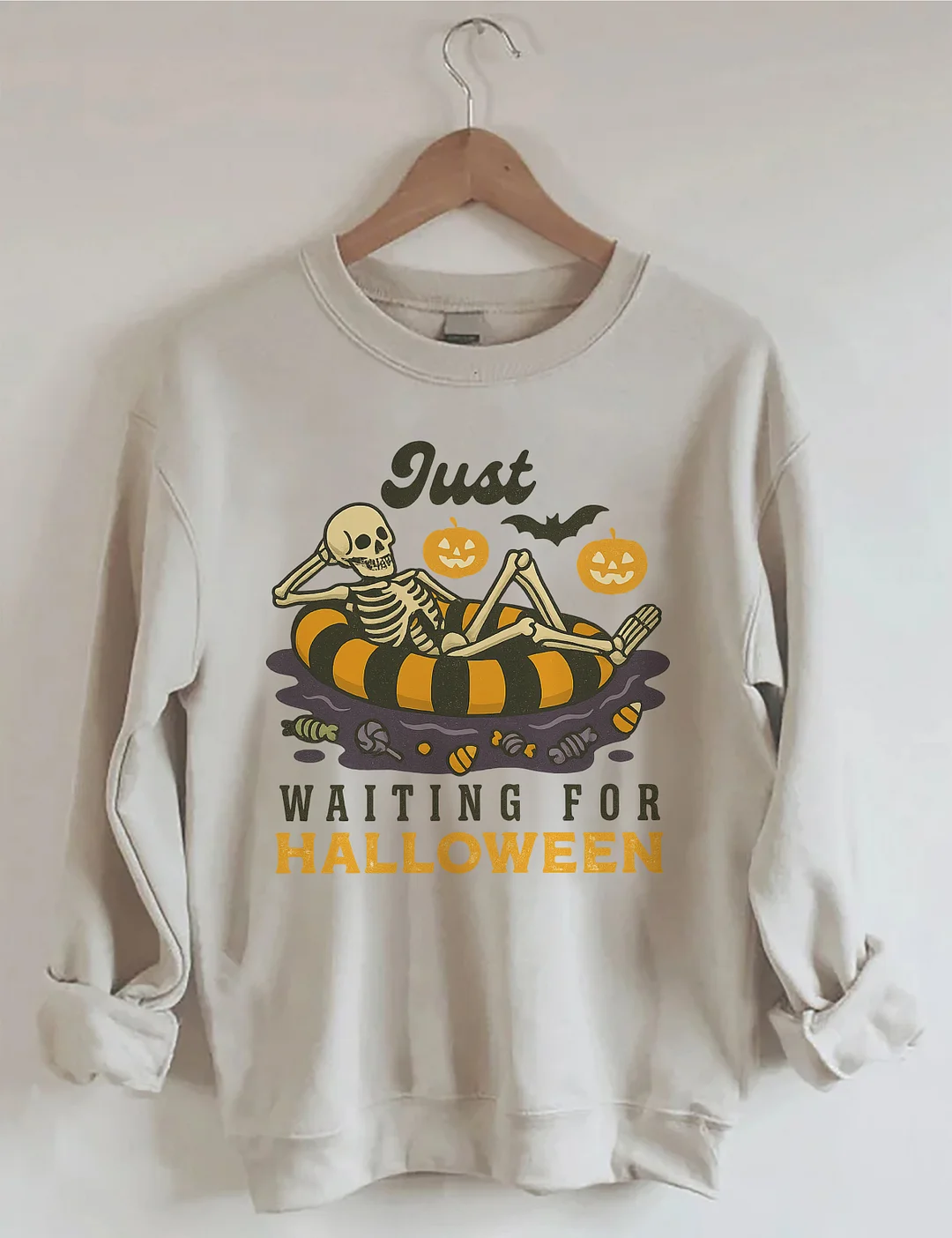 Just Waiting For Halloween Sweatshirt