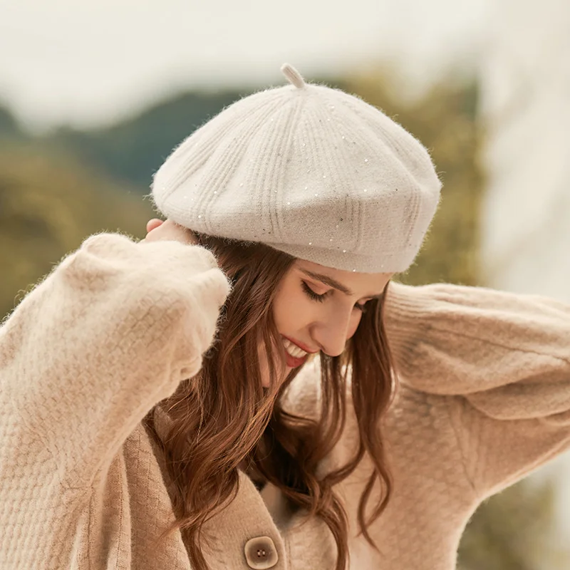 Vintage knitted woolen hat