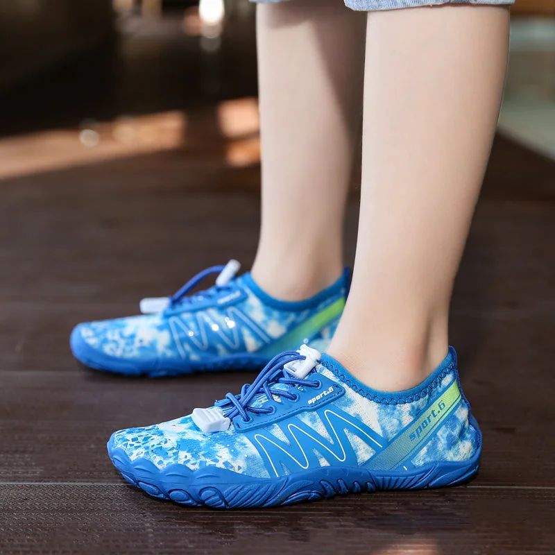 school supplies  Children Aqua Shoes Solid Color  Barefoot Water Beach Wading Child Summer Non-Slip Sport Swimming Watersport Beach Shoes Kids