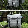 Bike Rear Rack Double Pannier Bag for Cycling Traveling Commuting (Graphite Grey)