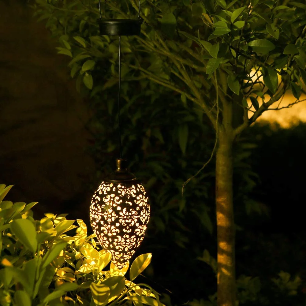 Christmas Garden Lights-Outdoor Hanging Garden Lights Metal Lamp for Patio