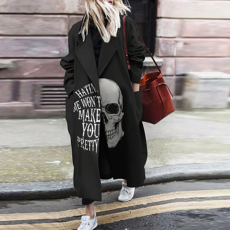 Hating Me Won'T Make You Pretty Print Coat