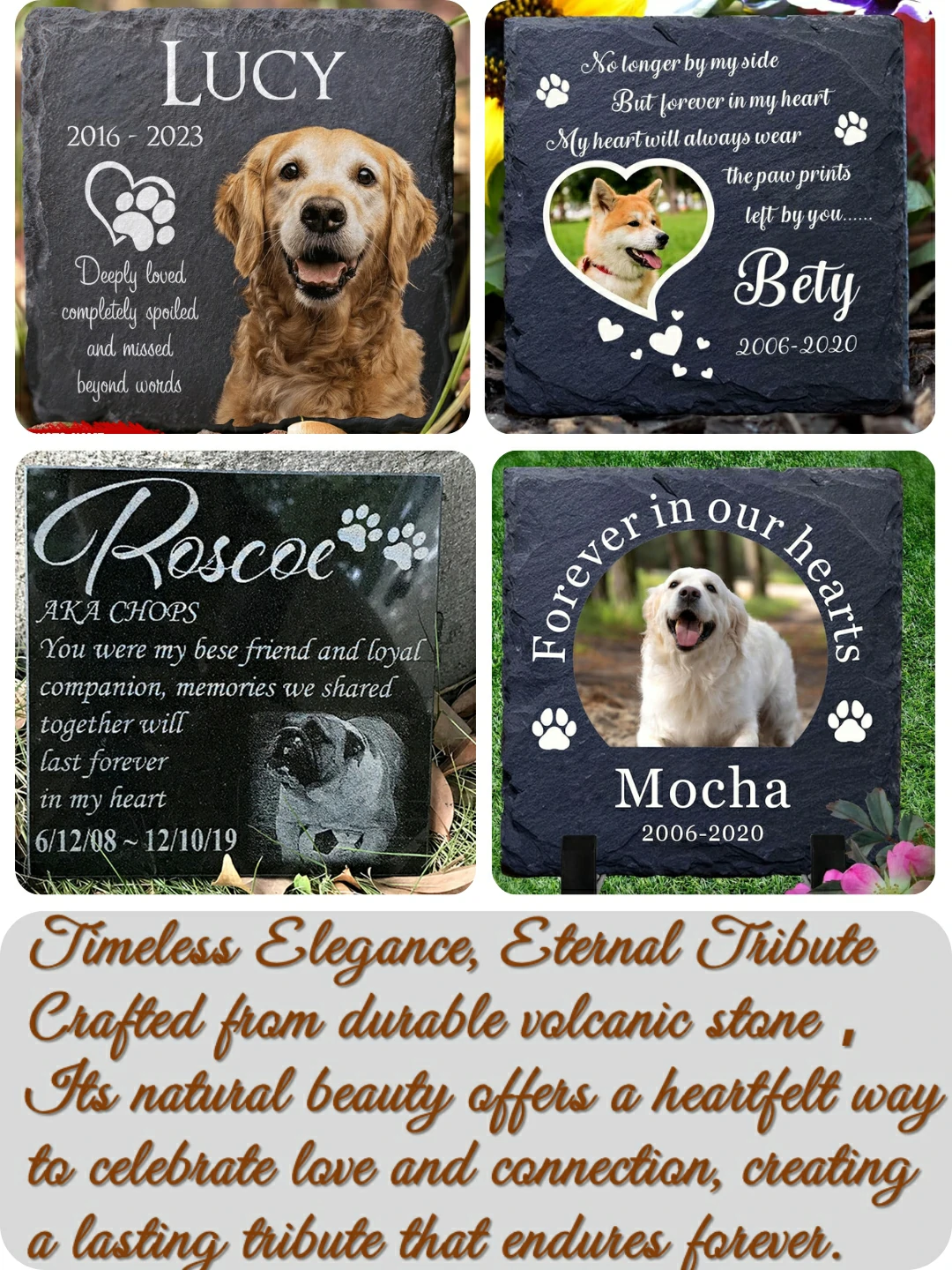 lookipet custom Pet Memorial Stone