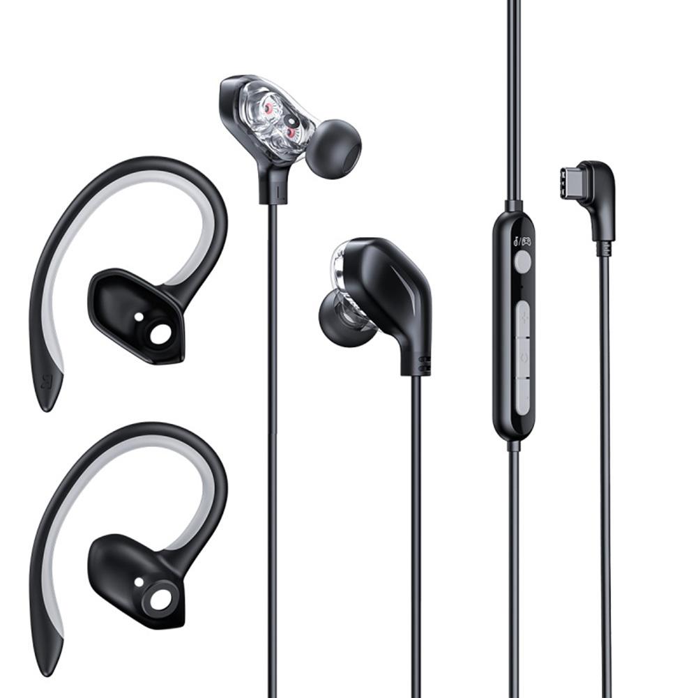 

BASEUS Type-C Earphones Immersive Wire Control In-ear Gaming Music Earbuds, Black, 501 Original
