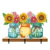 Diamond Painting Christmas Sunflower Vase Diamond Art Coat Hook