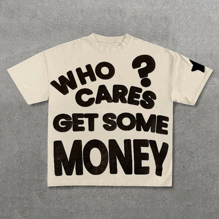 Chasing Money Graphic Print Cotton T-Shirt