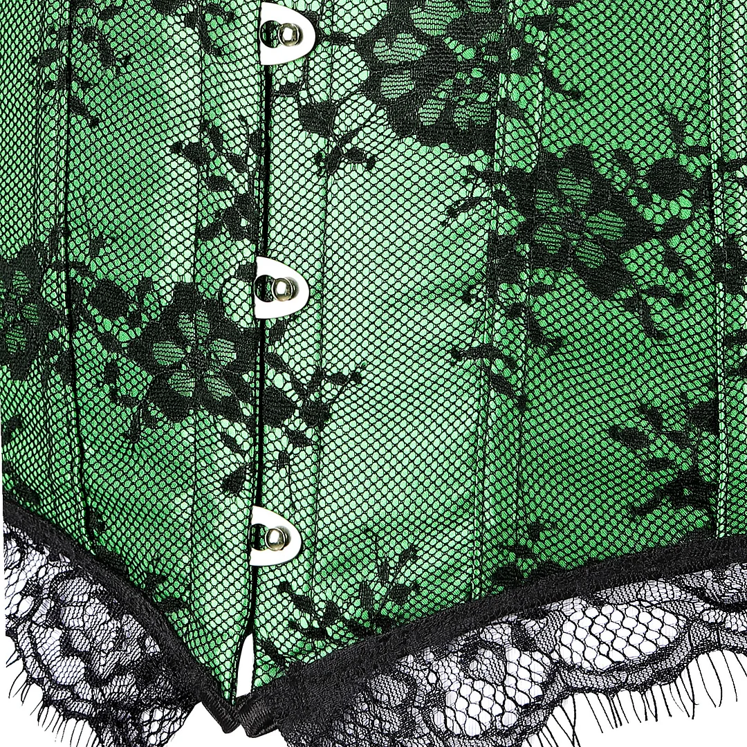 Billionm Sapubonva Corset Bustier Top for Women with Sleeves Vintage Style Victorian Retro Burlesque Lace up Vest Fashion White Black