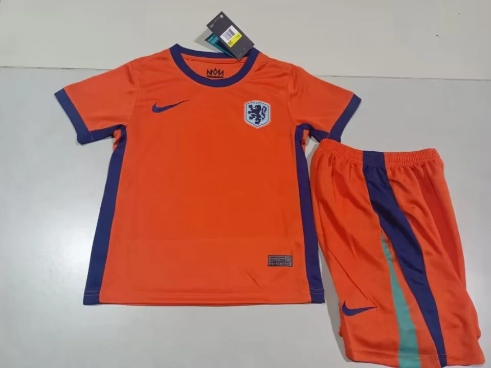 2024 Netherlands Home Kids Kit Football Jersey Thai Quality