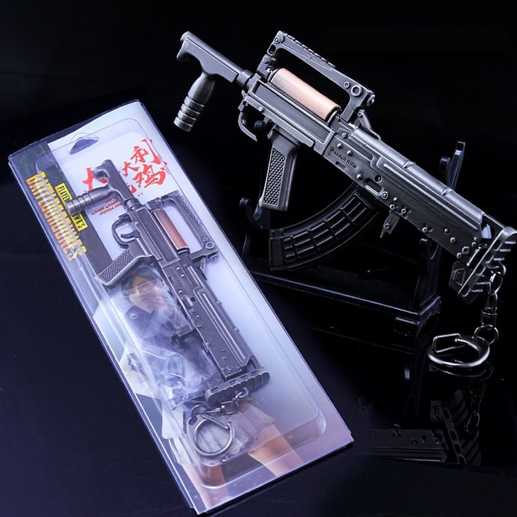 Alloy Groza Gun Model Groza Keychain PUBG Gun Model Collection