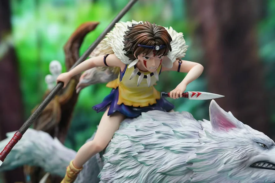 Princess Mononoke フィギュアセット M.H.T Studio - San Princess Mononoke Statue(GK)