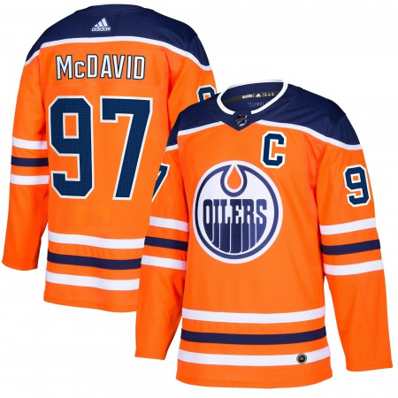 Men's Edmonton Oilers #97 Connor McDavid Orange  Stitched NHL Jersey