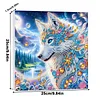 Framed Diamond Painting - Special Shaped - Wolf (25x25cm)