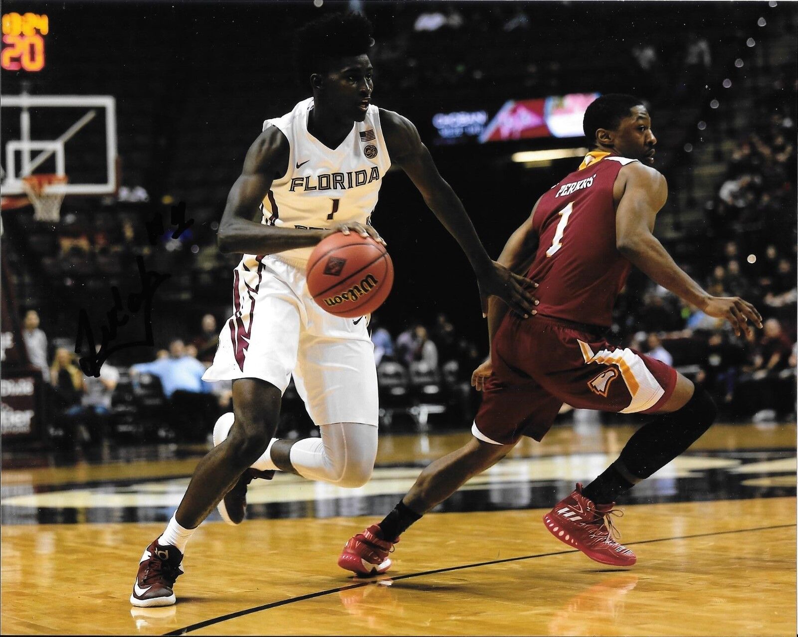 JONATHAN ISAAC HAND SIGNED FLORIDA STATE SEMINOLES 8X10 Photo Poster painting W/COA FSU