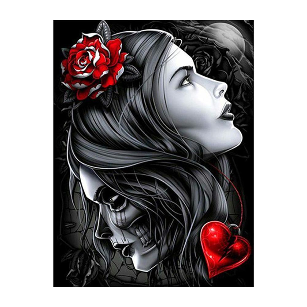 

30*40CM - Beauty Witch - Round Drill Diamond Painting, 501 Original