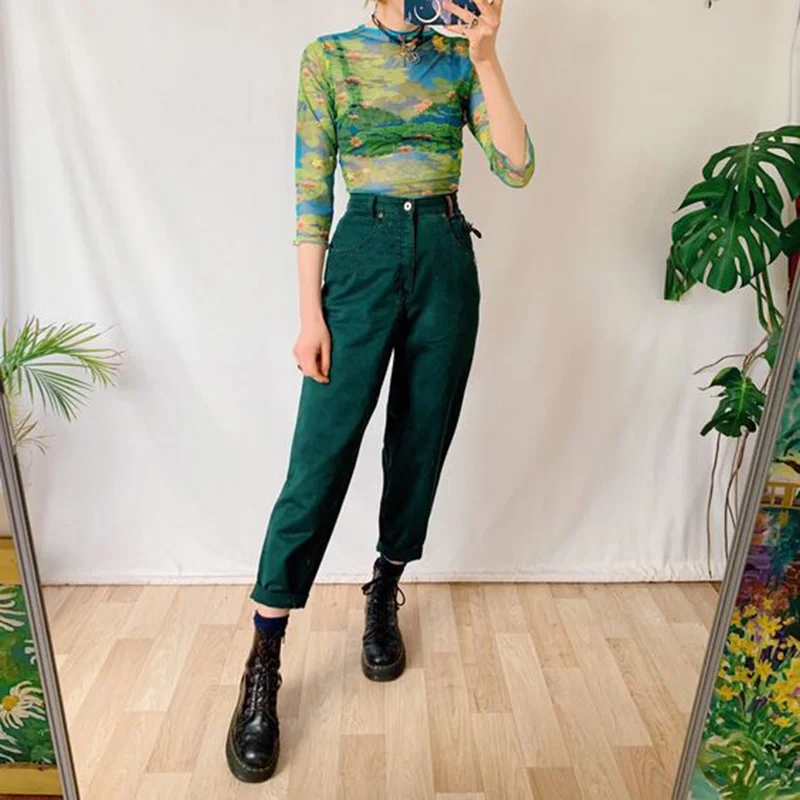 Ladies Casual Retro Street Corduroy Trousers