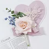 10PCS Morandi Pink Corsage Boutonniere Wrist Artificial Flower Wedding Catering Bridal Groom Guests Bouquets